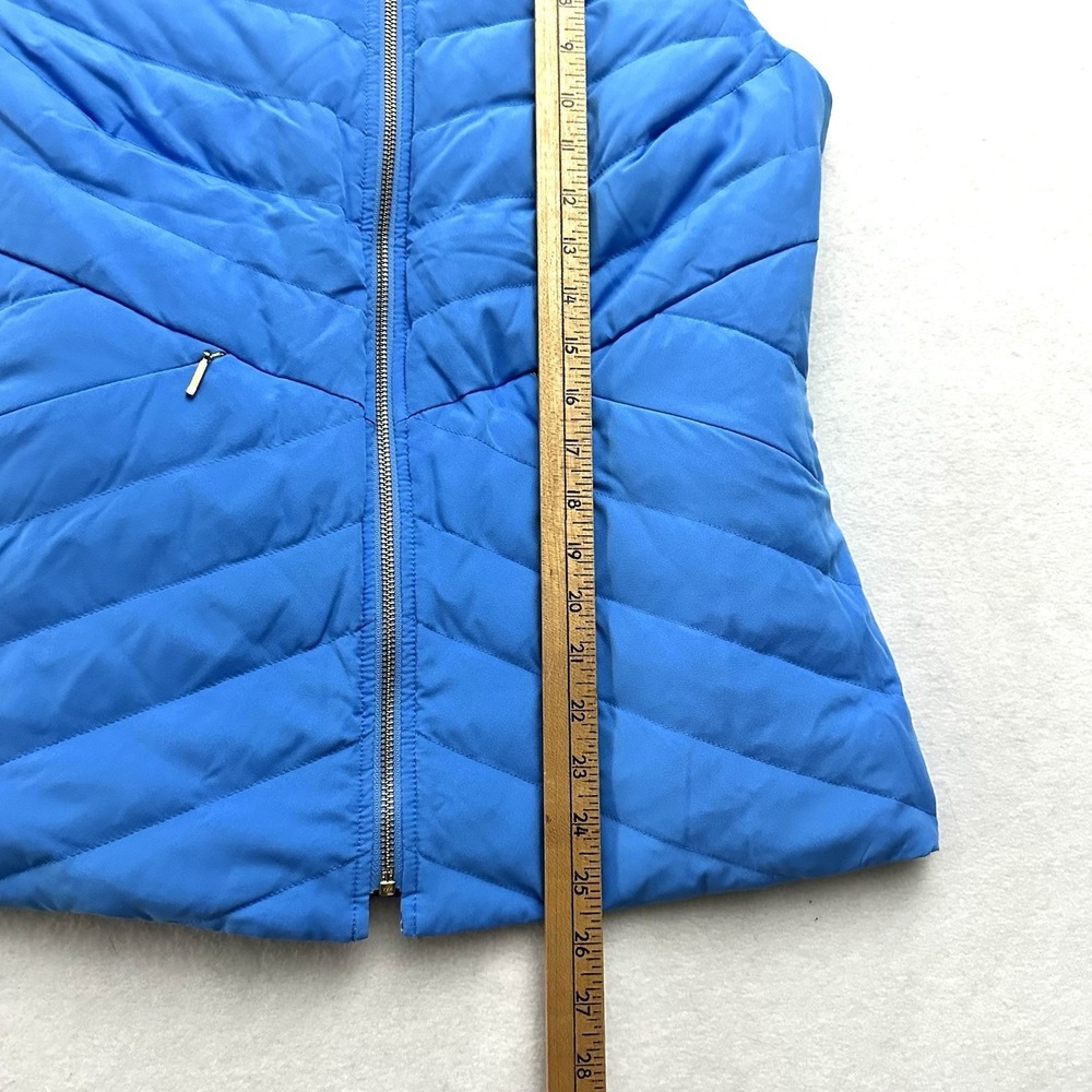 Lilly Pulitzer Deanne Vest M Medium Down Puffer Reversible Thistle Tiger Queen - Picture 11 of 13
